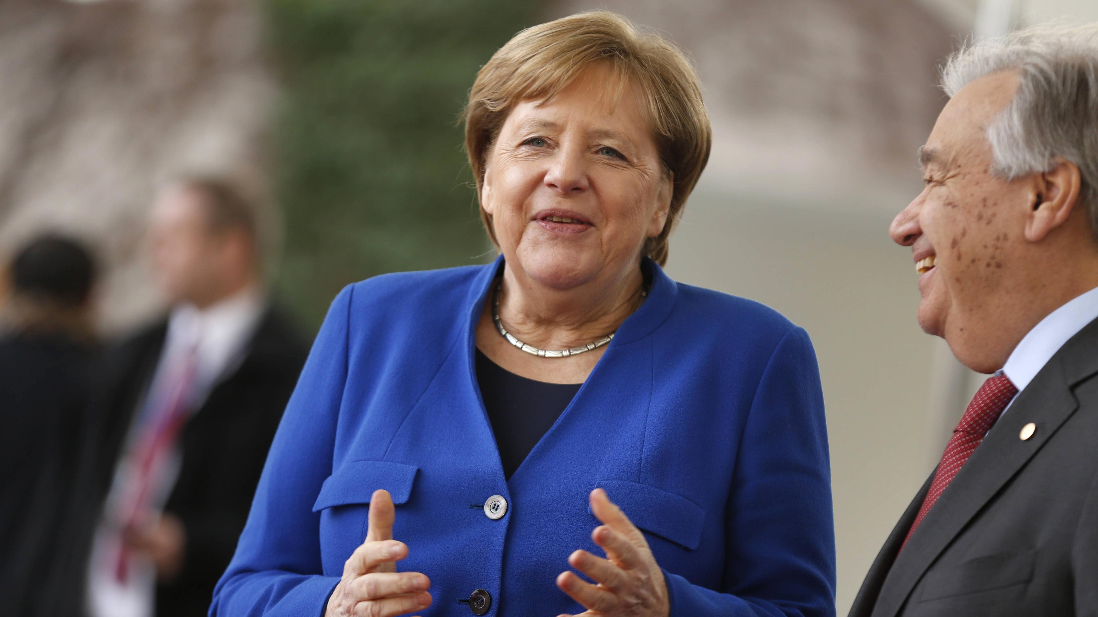 Archiv: Angela Merkel (CDU) und Antonio Guterres, aufgenommen am 19.01.2020 in berlin