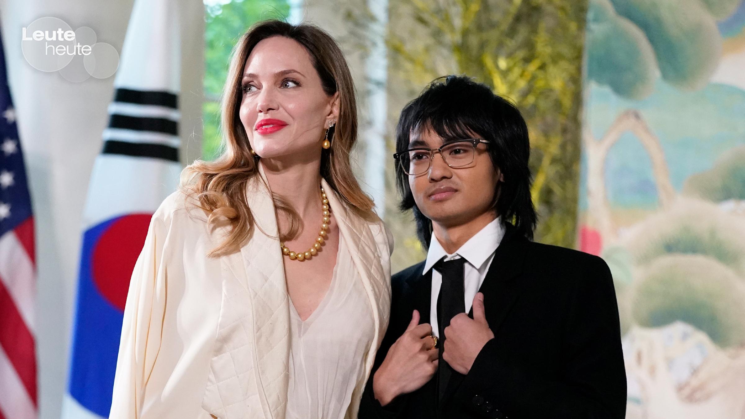 Angelina Jolie und Sohn Maddox 