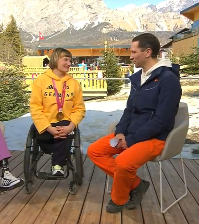 Anna-Lena Forster im ZDF-Interview am 08.03.2026.