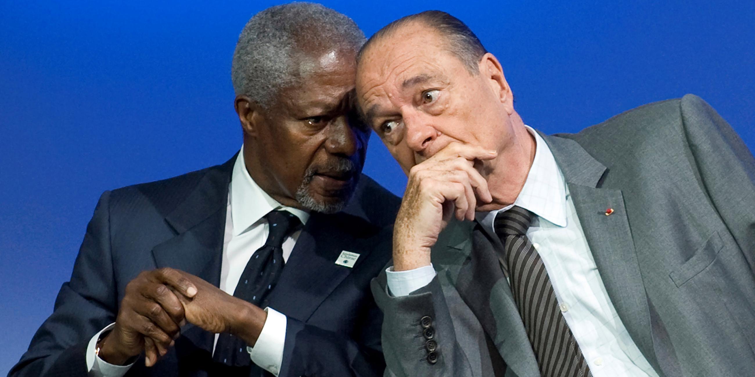 Kofi Annan - Jacques Chirac 