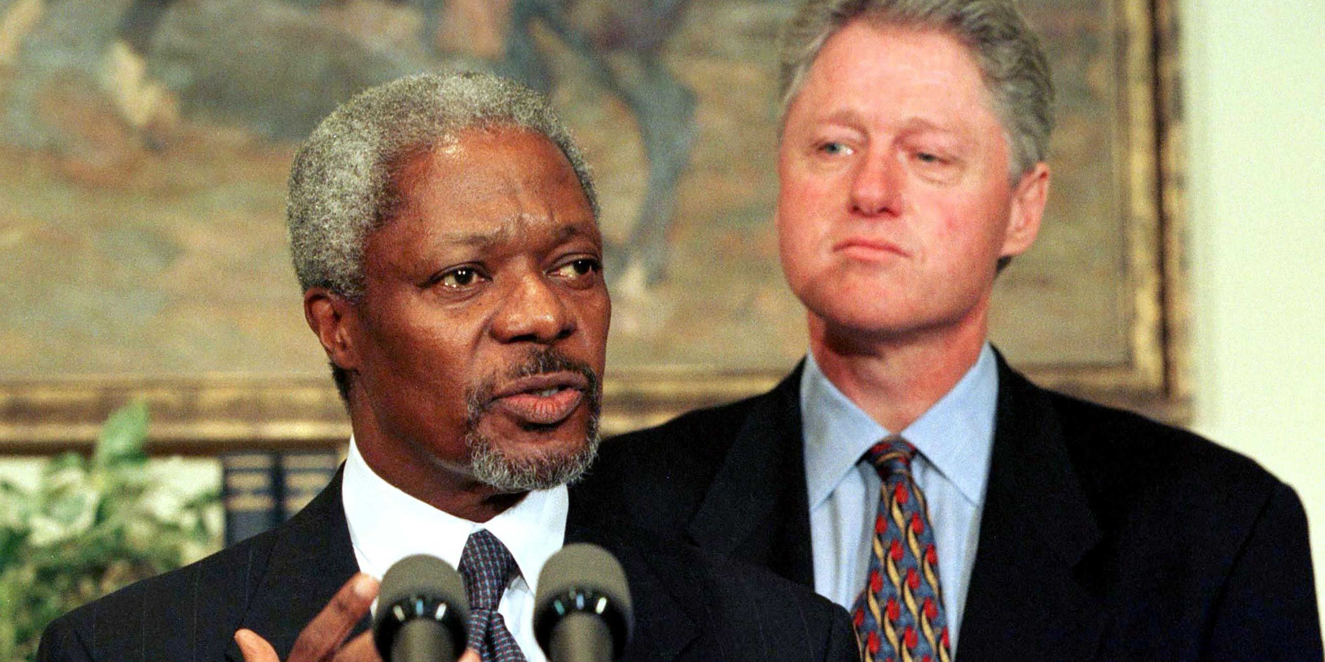 Kofi Annan - Bill Clinton - 1997