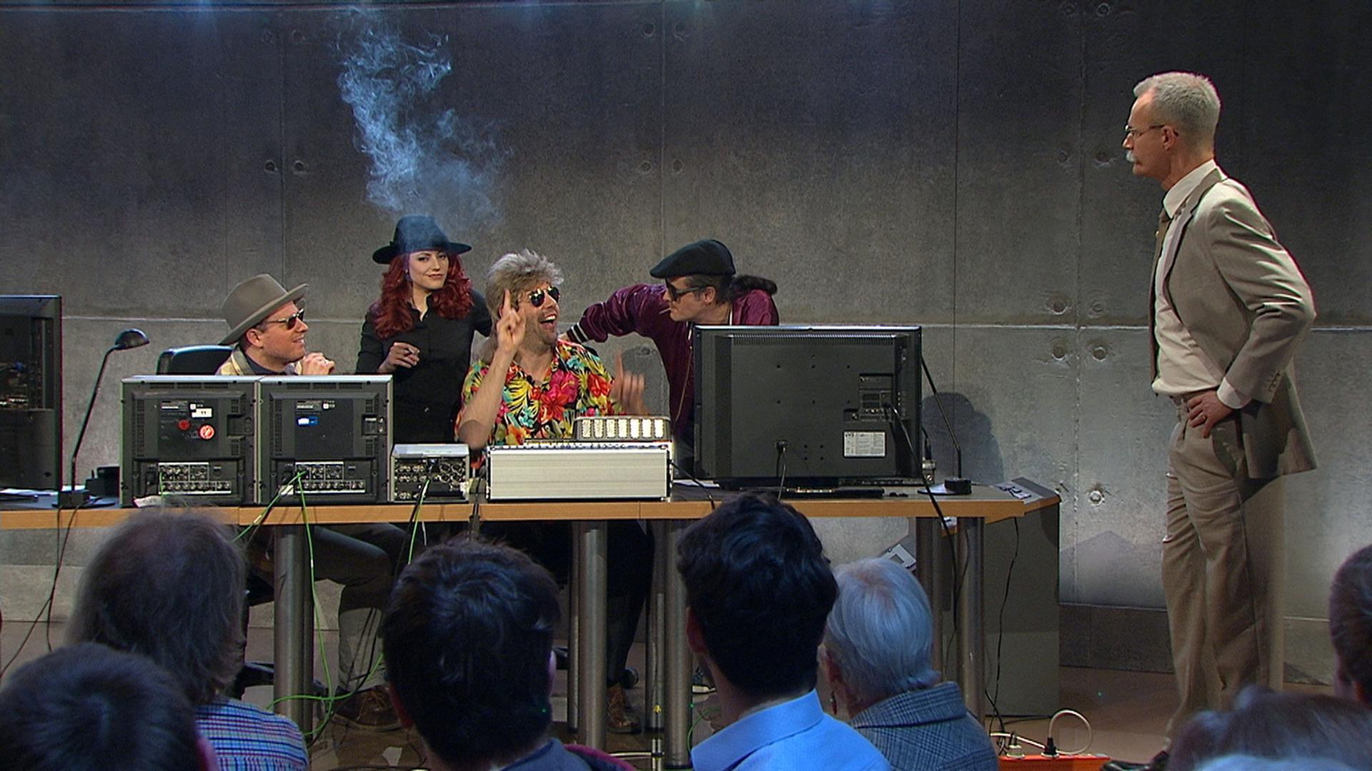 Martin Zingsheim, Tahnee, Claus von Wagner, Philipp Weber und Max Uthoff