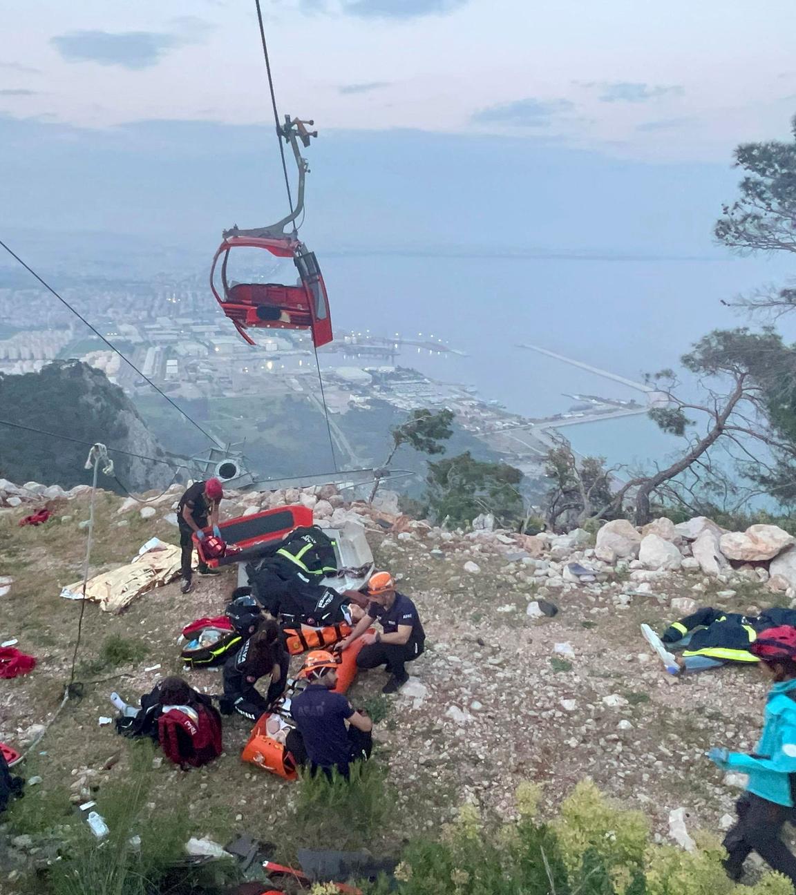 Seilbahnunglück in Antalya: Rettungskräfte vor Ort
