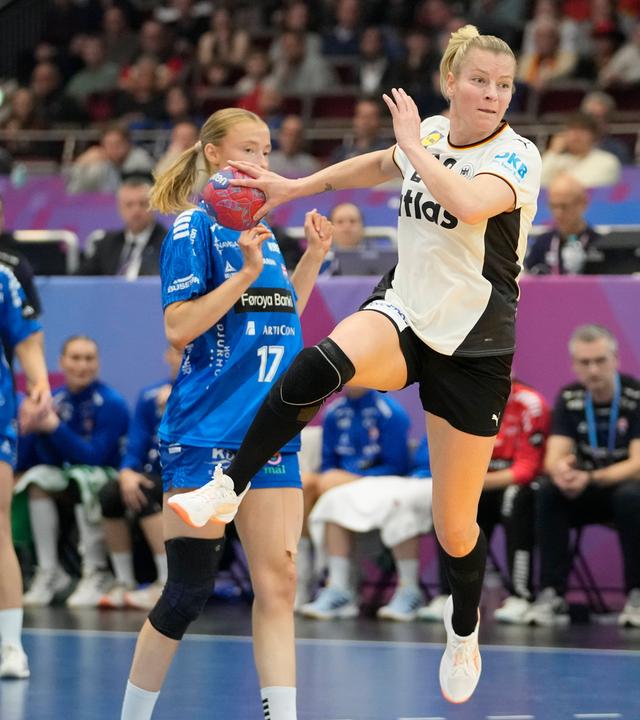 Antje Doll (Deutschland) in Aktion. 