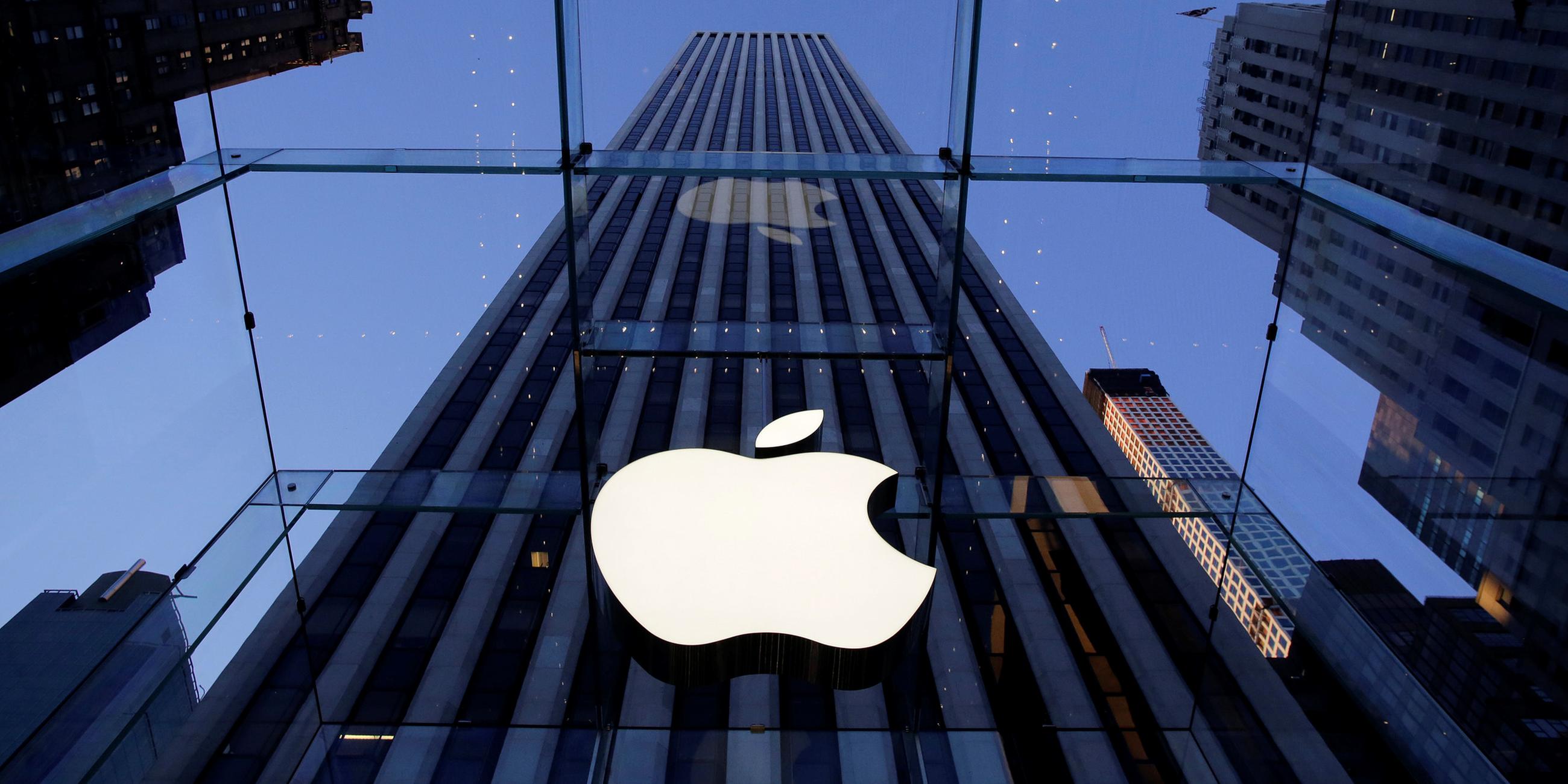 Archiv: Das Logo von Apple am 05.09.2014 in New York 