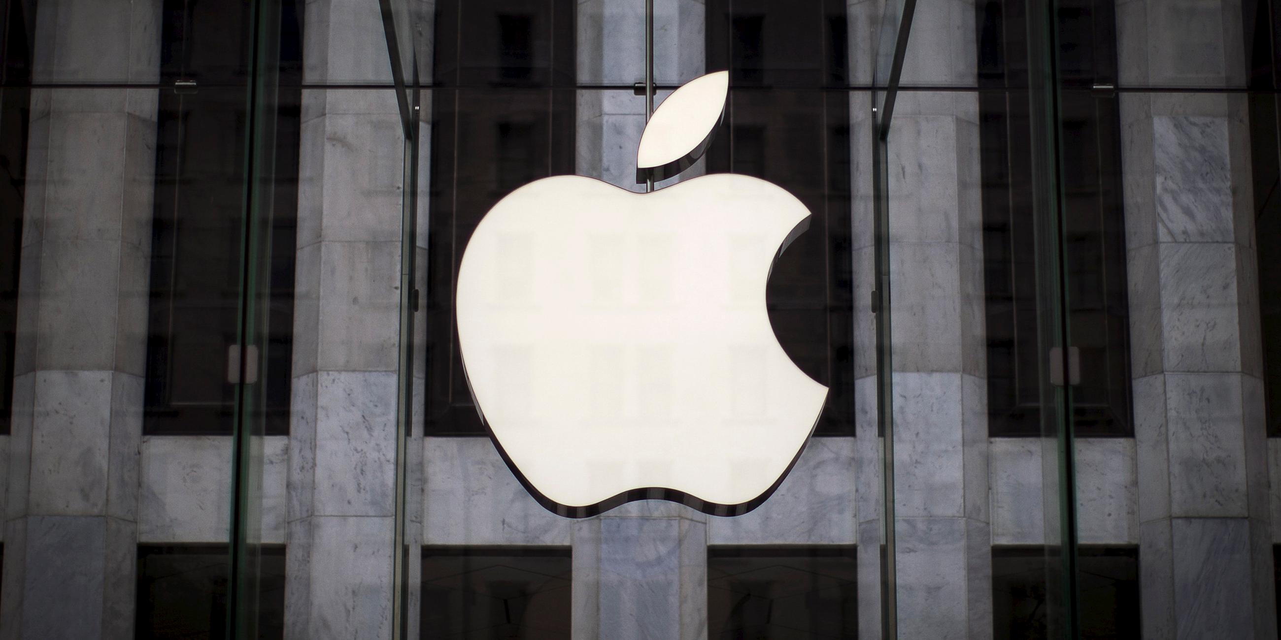 USA, New York: Apple-Logo