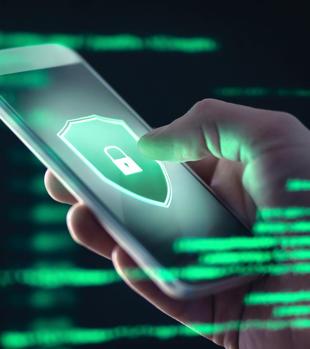 Symbolbild - Smartphone mit Zugriffsperre