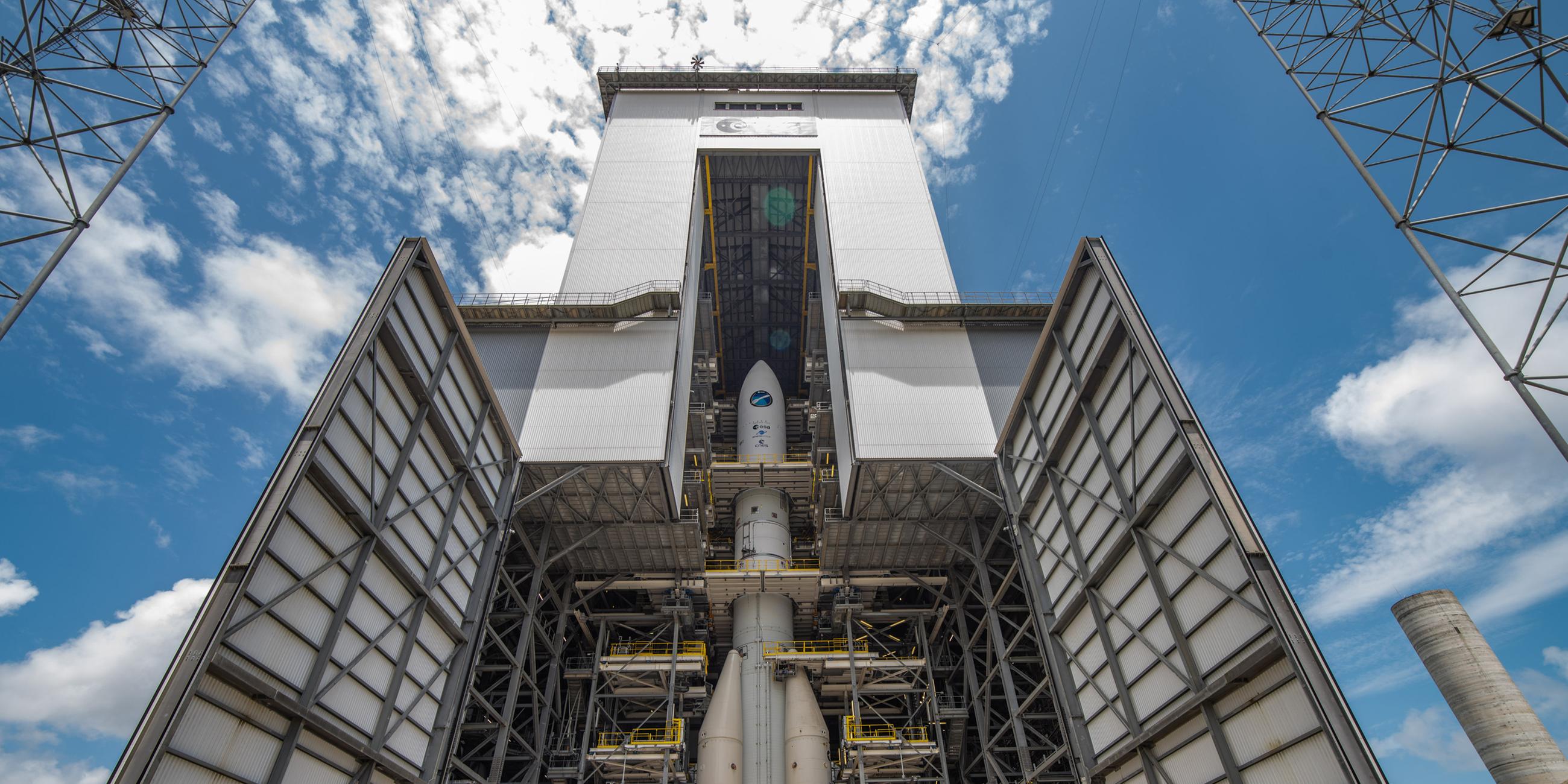 Die Startrampe der Ariane 6 auf dem europäischen Weltraumbahnhof in Französisch-Guayana