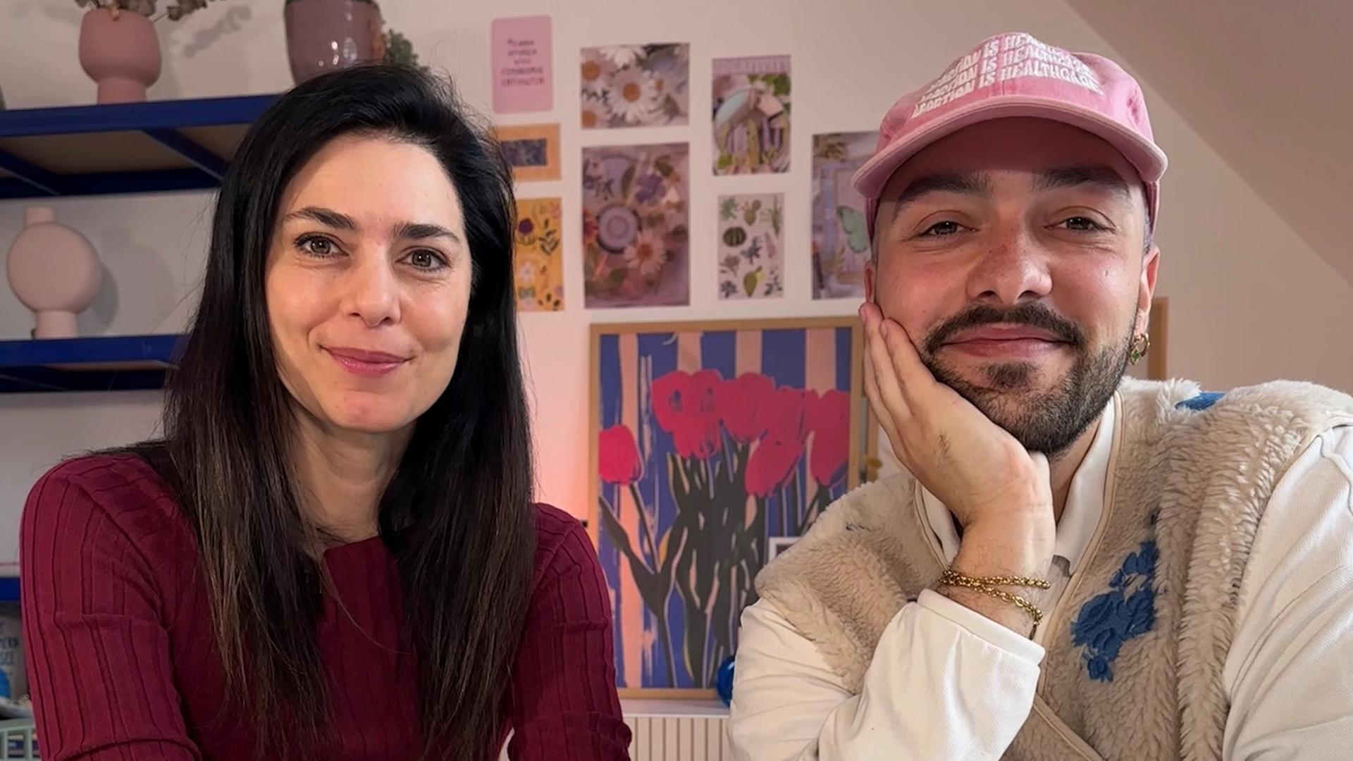 Arzt Mertcan Usluer und Moderatorin Dilek Üsük