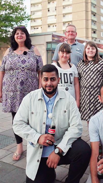 Aschenberg mit den Protagonisten