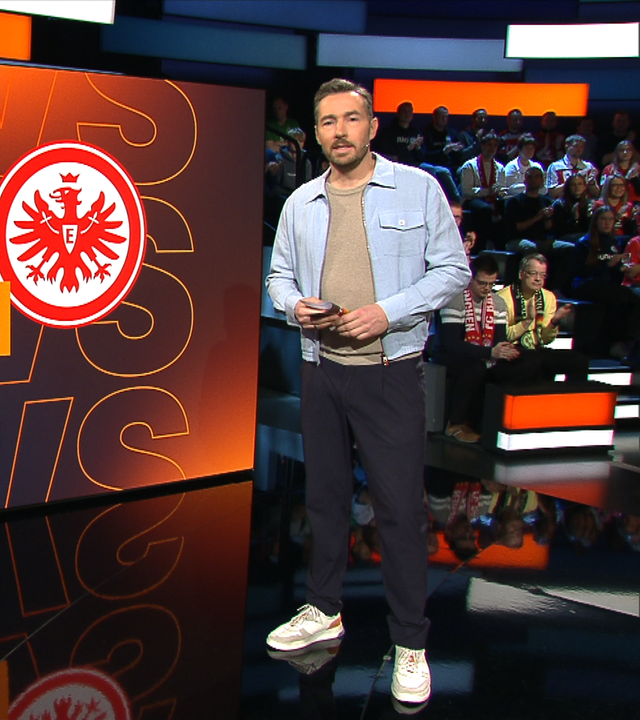 Moderator Sven Voss präsentiert das Topspiel im aktuellen sportstudio vom 08.02.2025