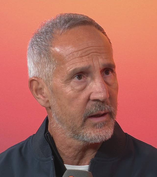 Frankfurts Trainer Adi Hütter im ZDF-Interview