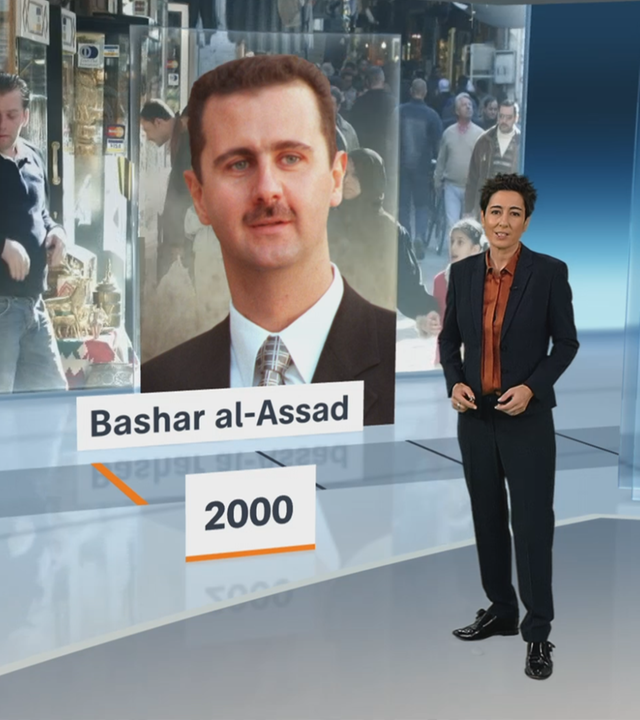 Zeitstrahl über 54 Jahre grausame Herrschaft der Diktatoren al-Assad in Syrien