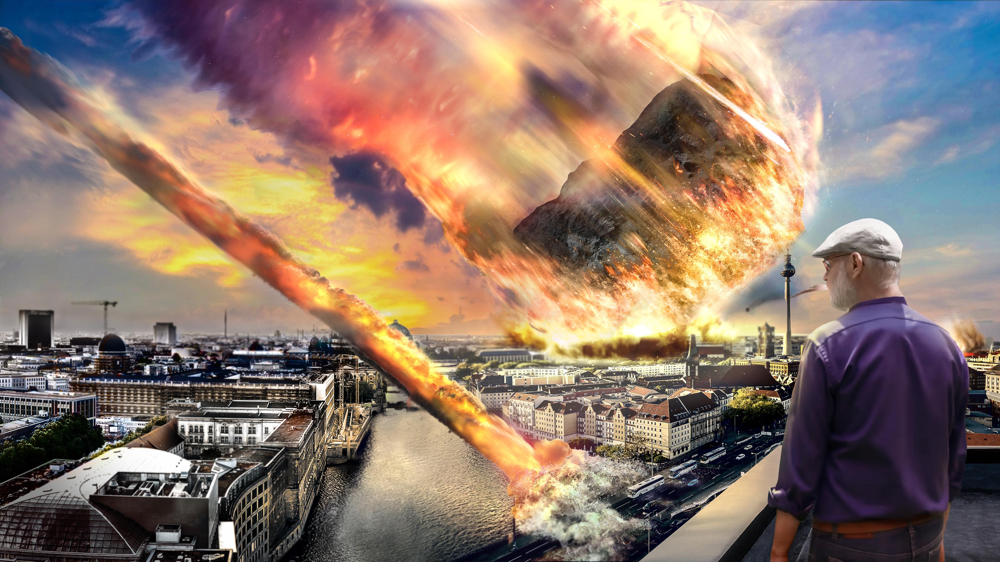 Harald Lesch schaut auf Asteroid, der auf Berlin zurast