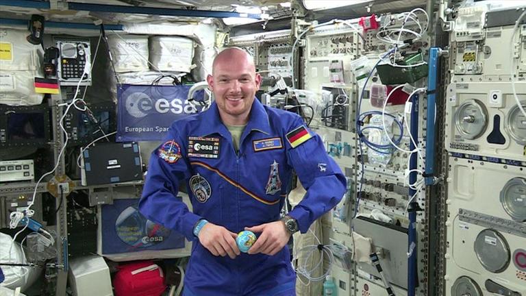 Astronaut Alexander Gerst auf der ISS