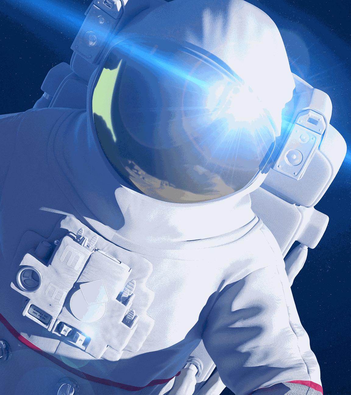 Astronaut im Weltraum