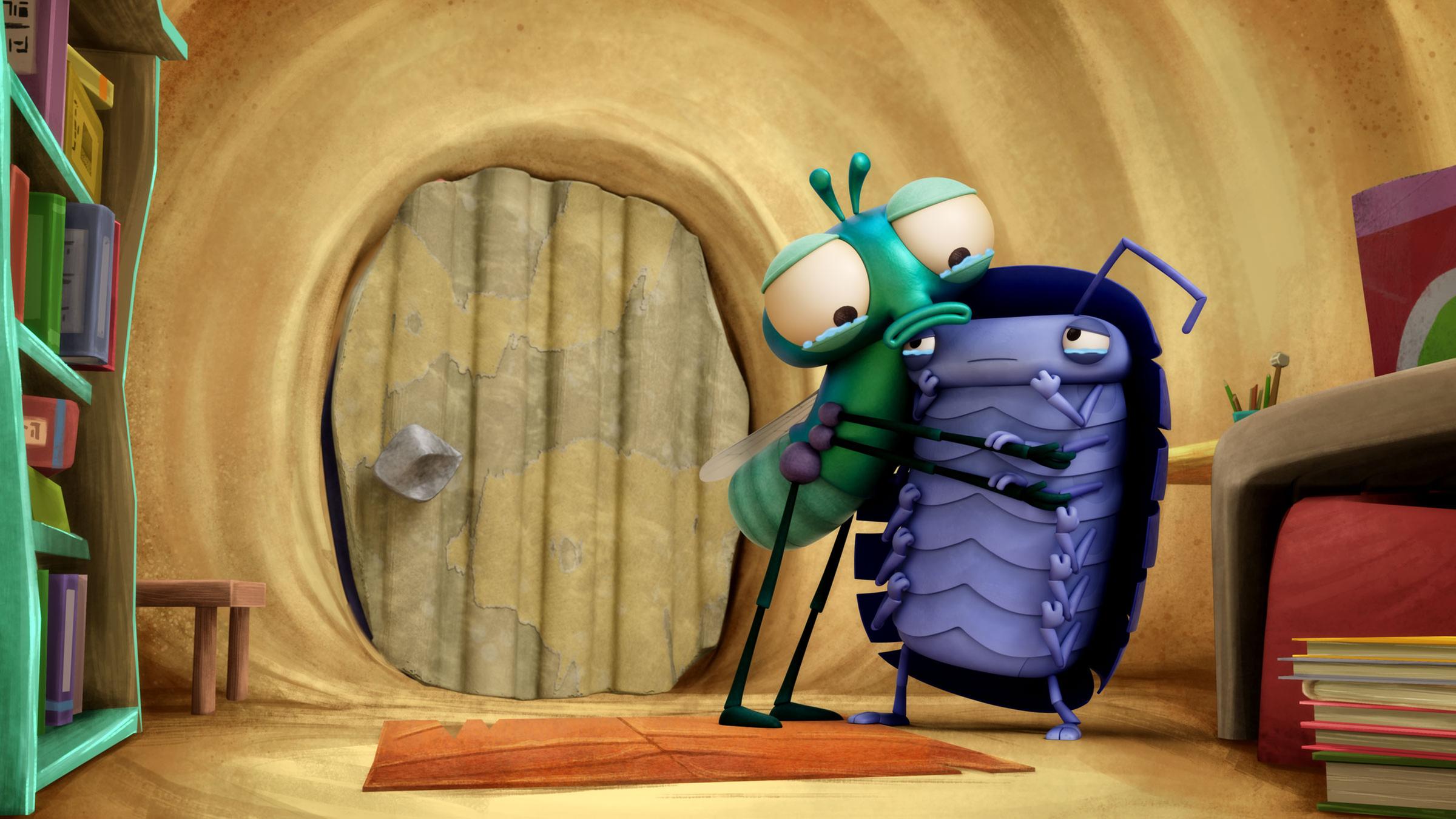 Floyd umarmt tränenüberströmt seinen Freund Abakus.