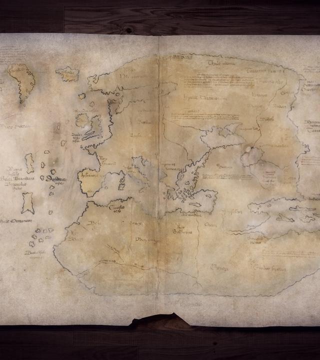 "Aufgedeckt - Rätsel der Geschichte: Die Karte der Wikinger": Aufnahme einer Wikingerkarte.