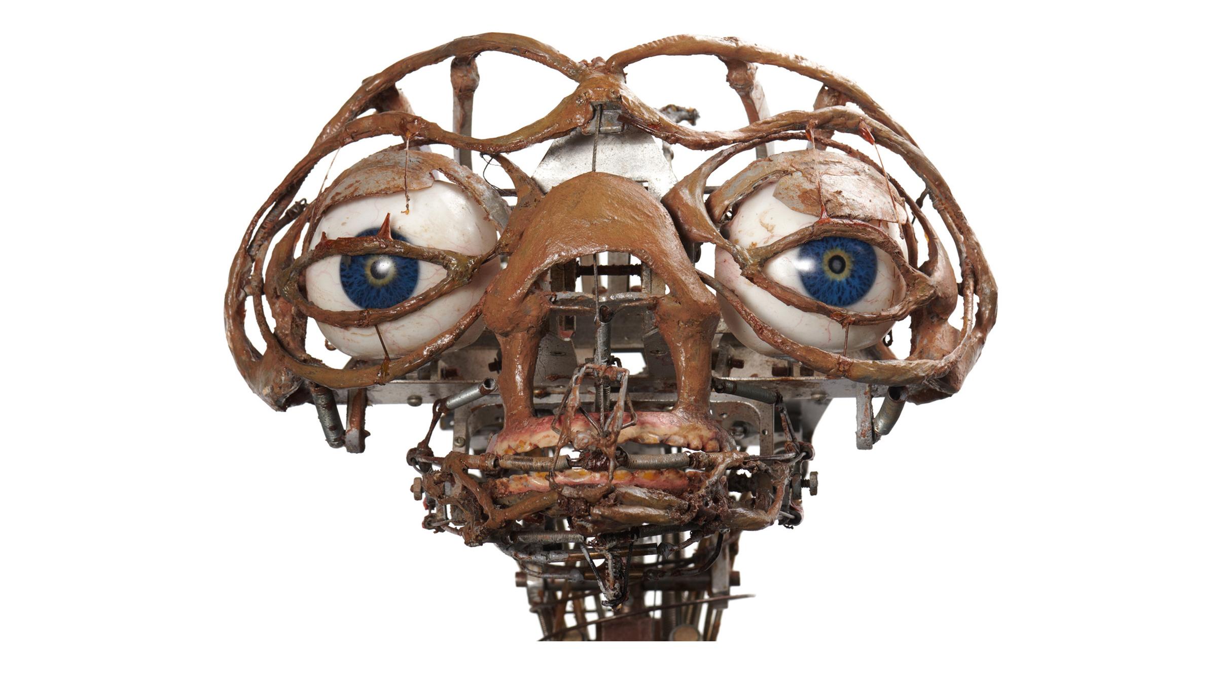 Der Kopf des mechanischen E.T.-Modells aus Steven Spielbergs Science-Fiction Klassiker "E.T."