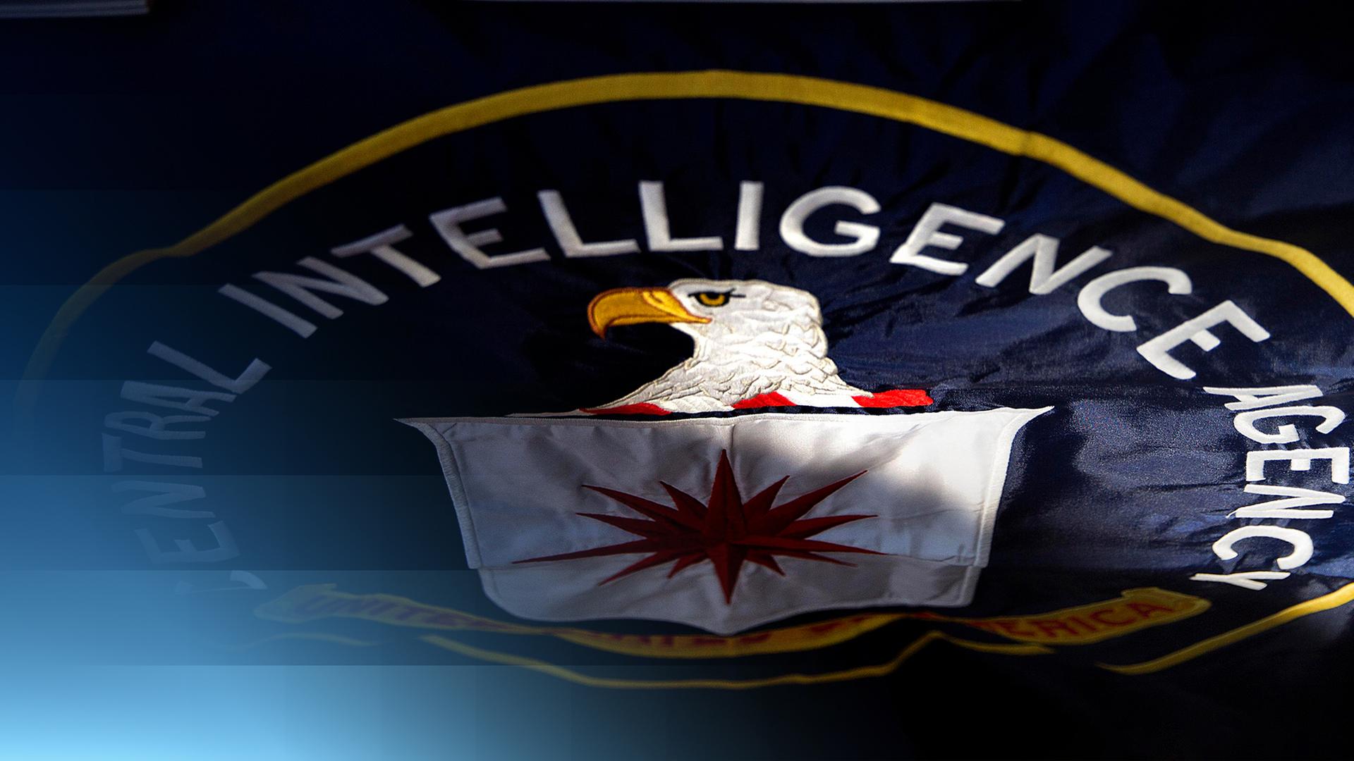 Das Wappen der Central Intelligence Agency (CIA) mit einem Adler in der Mitte 