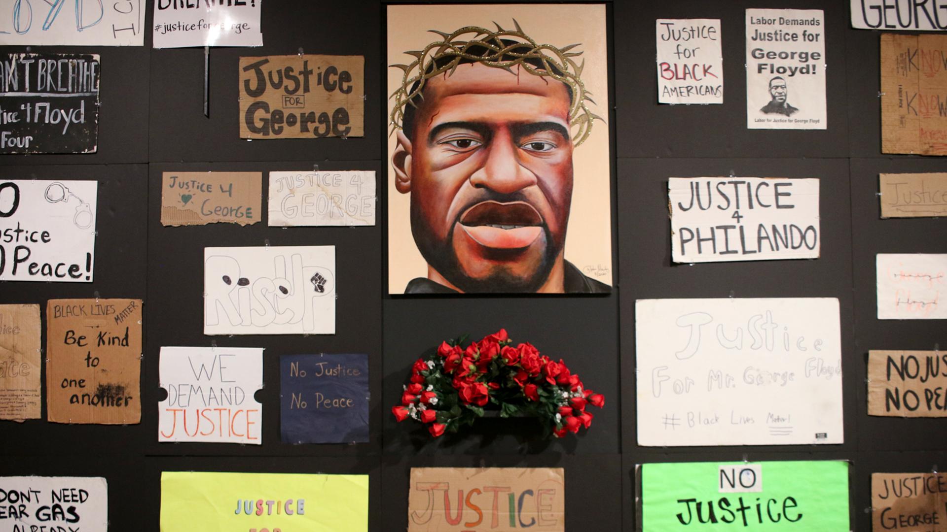 Ausstellung "Twin Flames: The George Floyd Uprising from Minneapolis to Phoenix".