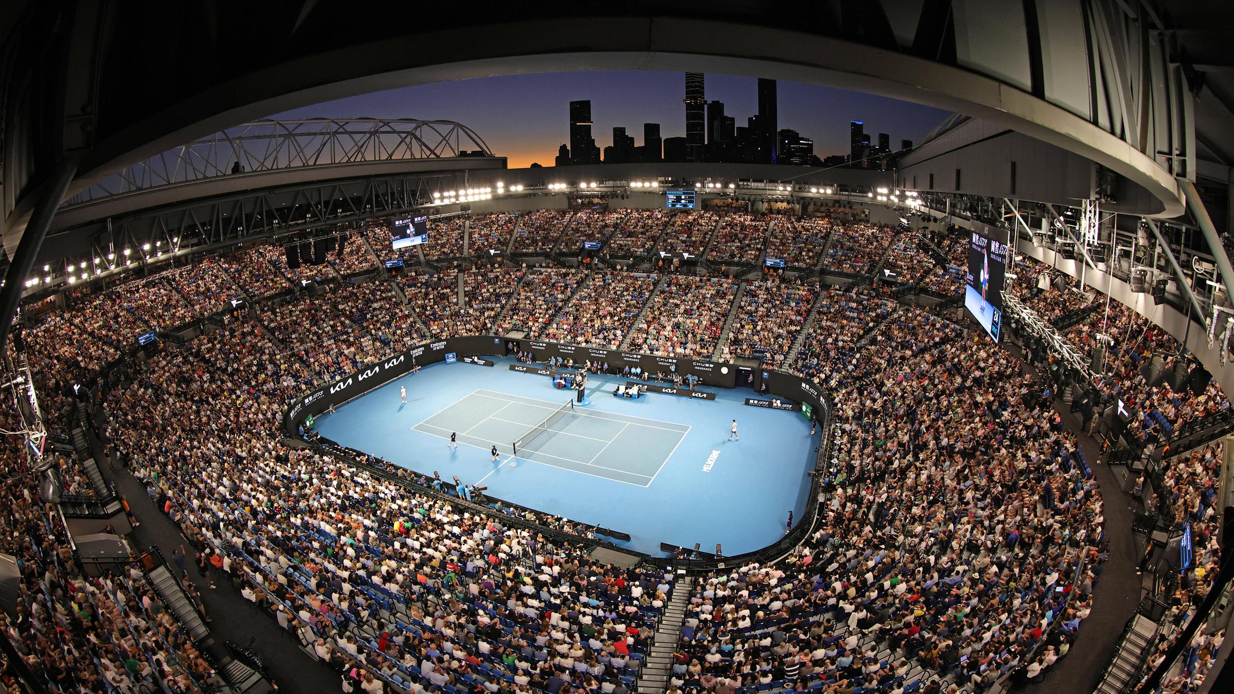 Archiv: Rod Laver Arena bei den Australian Open in Melbourne am 27.01.2023
