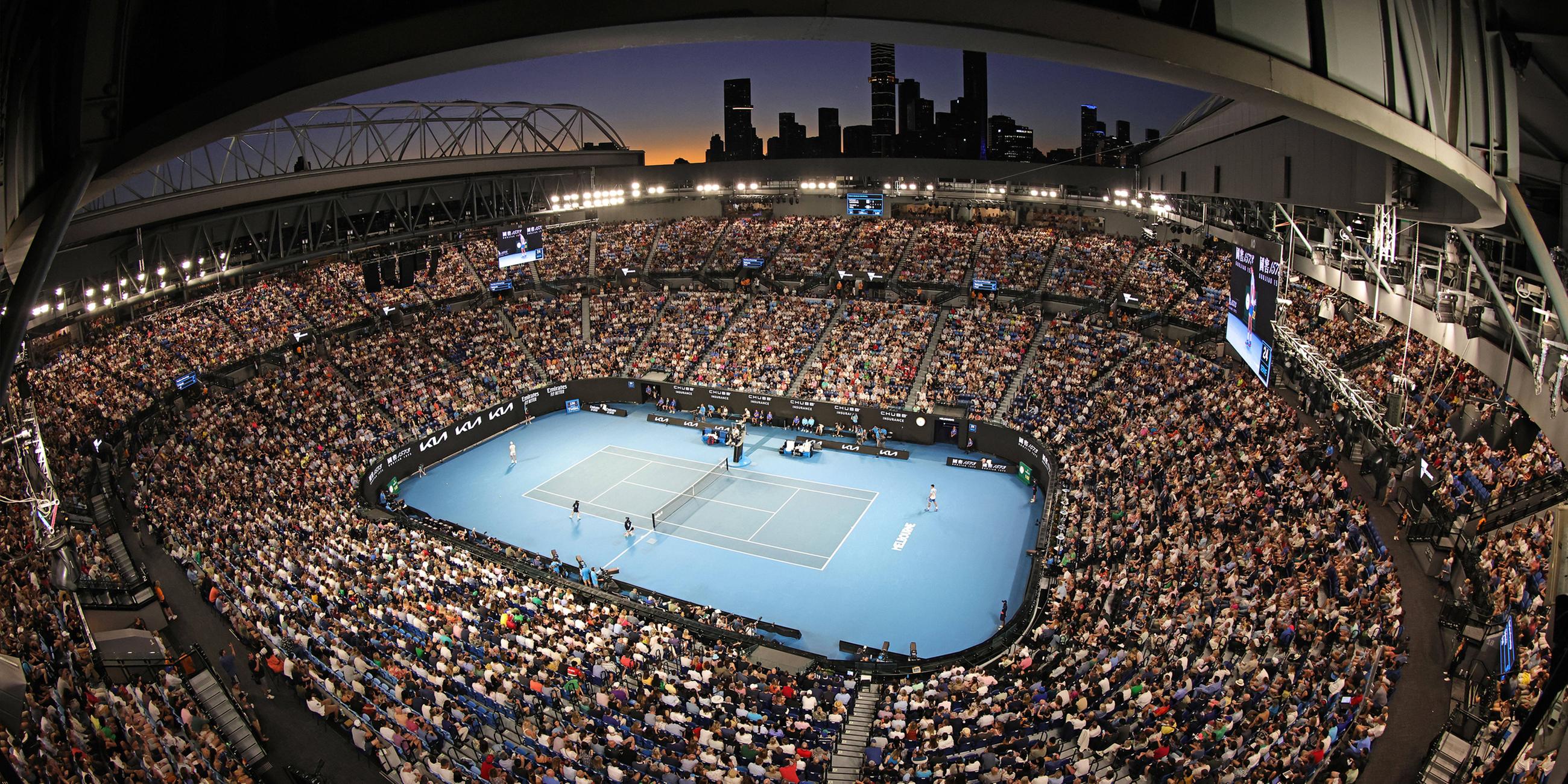 Archiv: Rod Laver Arena bei den Australian Open in Melbourne am 27.01.2023