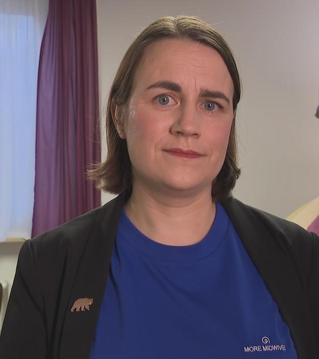 Hebamme Christiane Warta berichtet bei "Volle Kanne" im Schaltgespräch