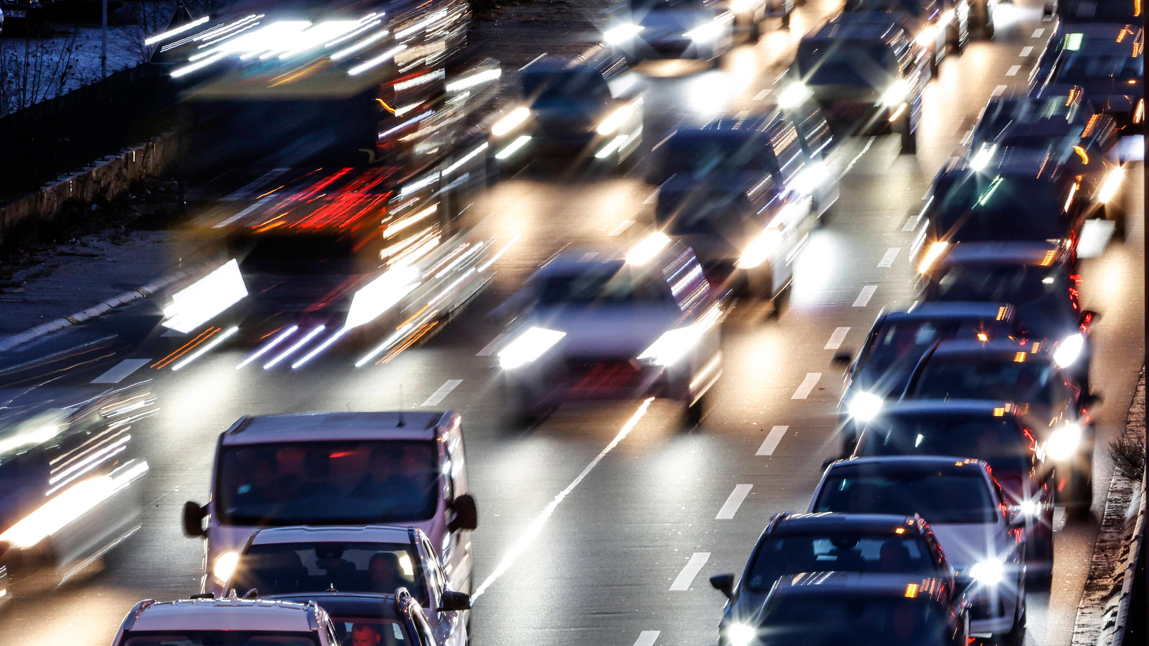 Starker Verkehr auf der Autobahn