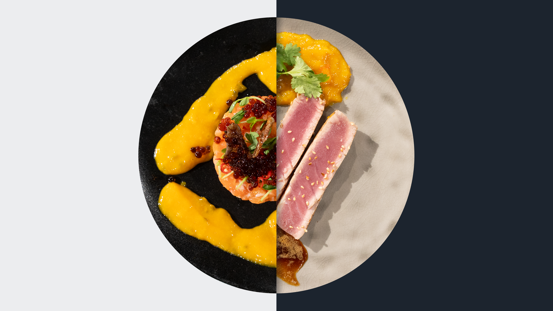 Avocado-Lachs-Tatar vs. Thunfischsteak