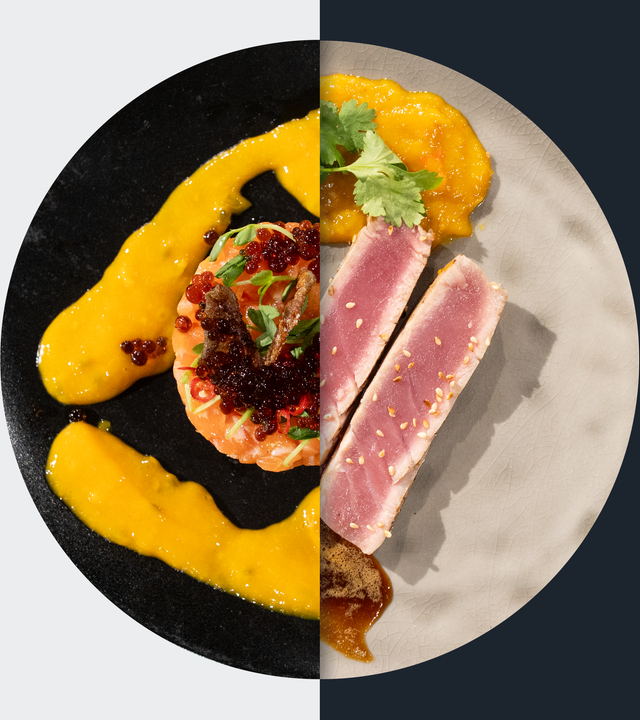 Avocado-Lachs-Tatar vs. Thunfischsteak