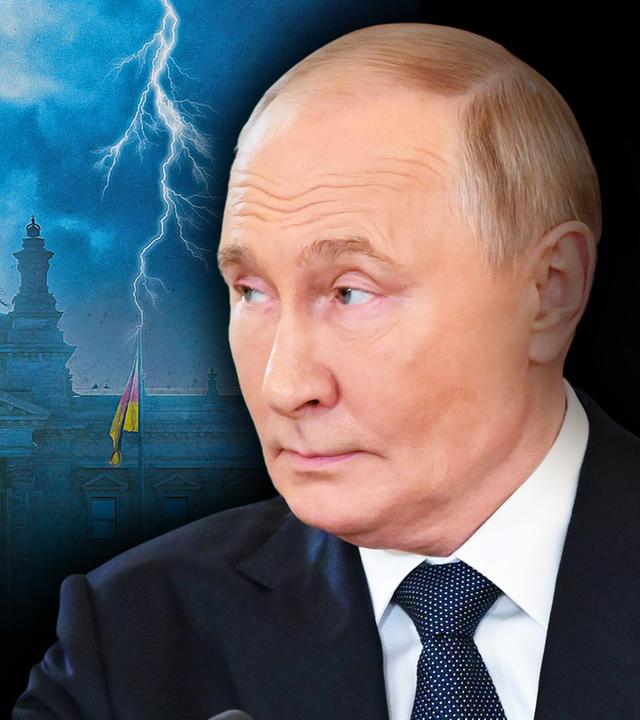 Auf dem Foto ist Putin zu sehen 