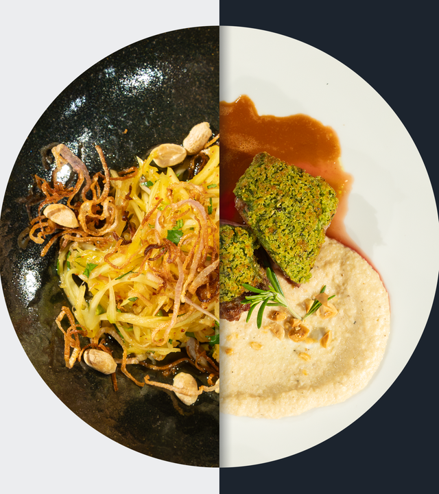 Backhendl "Korean-Style" vs. Lammrücken mit Kräuter-Panko-Kruste