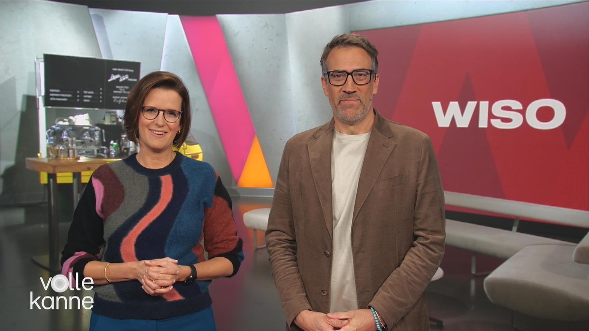 Valerie Haller und Marcus Niehaves im Studio.