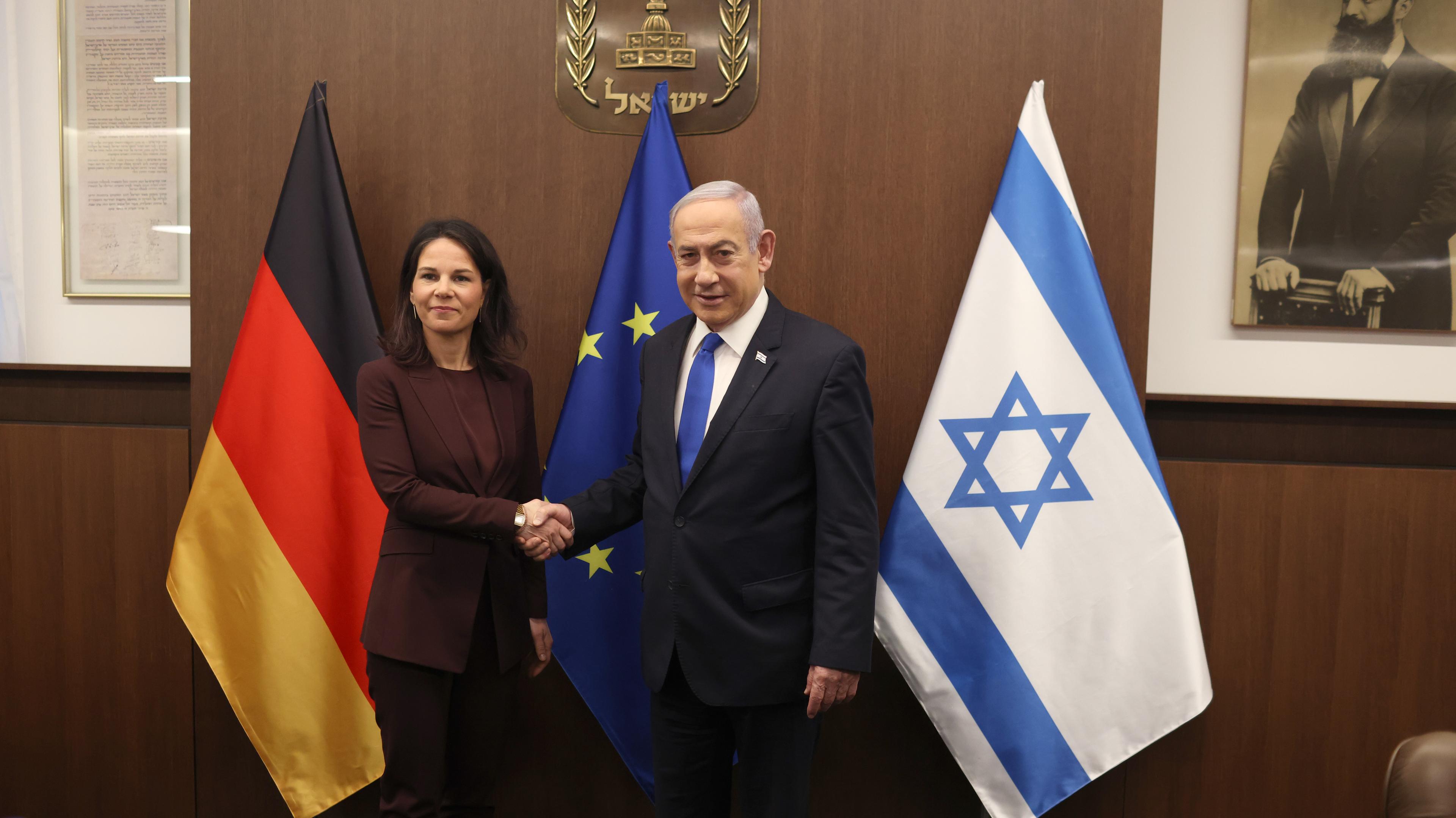 Baerbock und Netanjahu
