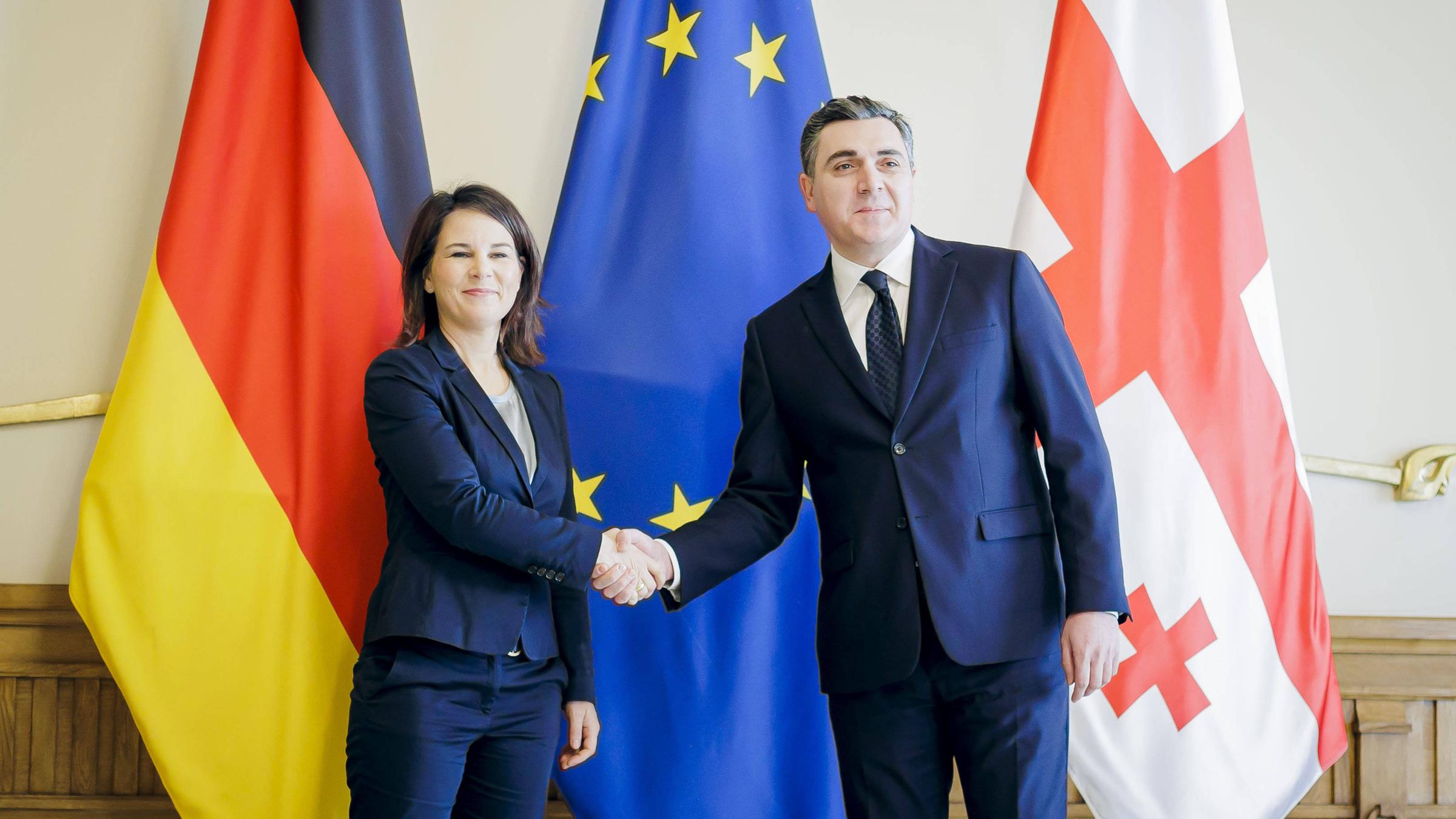 Bundesaussenministerin Annalena Baerbock trifft den Aussenminister von Georgien, Ilia Darchiashvili in Georgien
