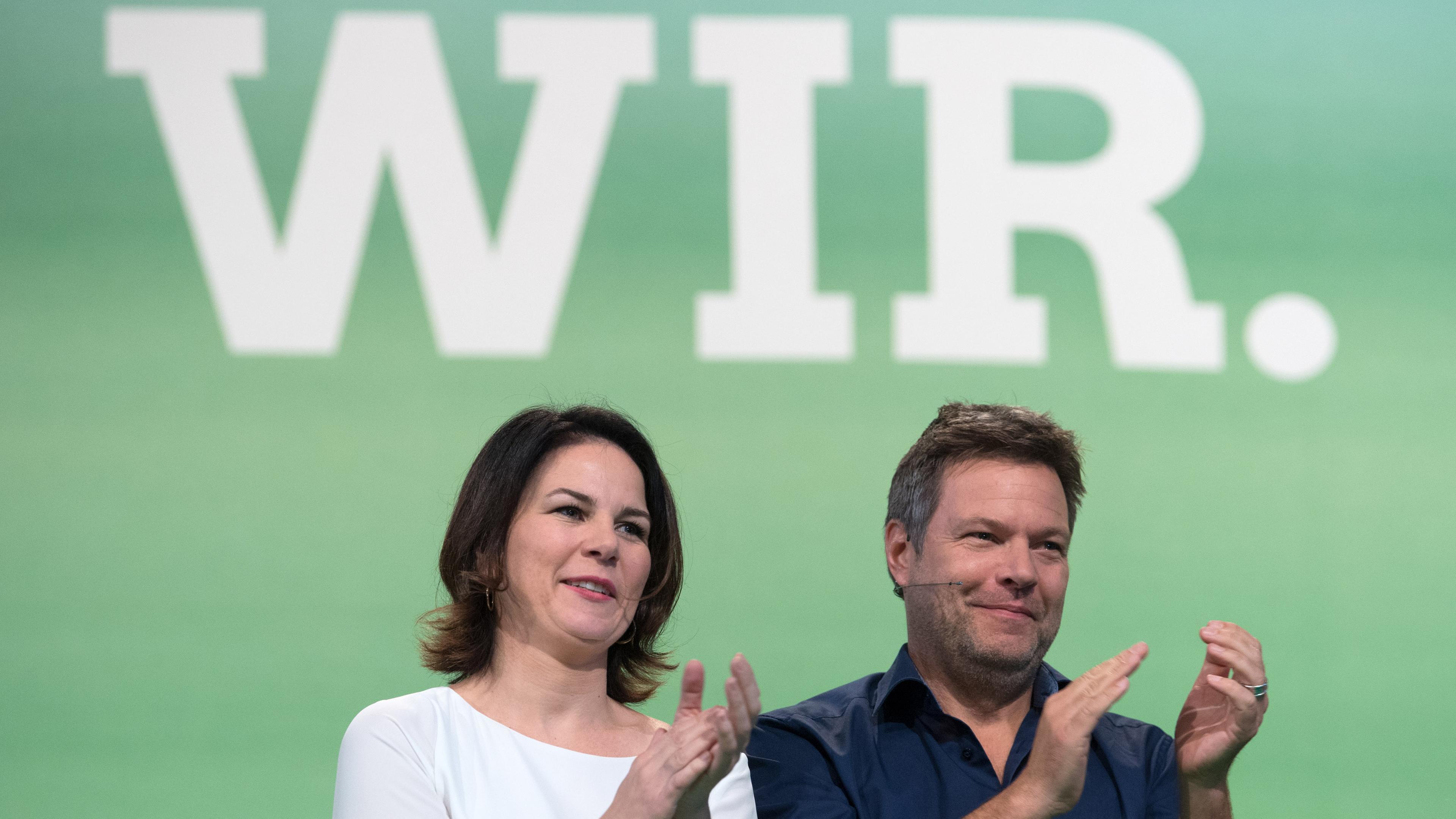 Das aktuelle Führungsdua von Bündnis90/Die Grünen, Annalena Baerbock und Robert Habeck, 2018