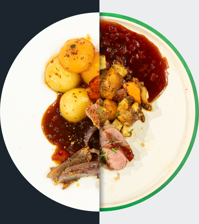 Barbarie-Entenbrust mit Kürbis-„Gulasch“