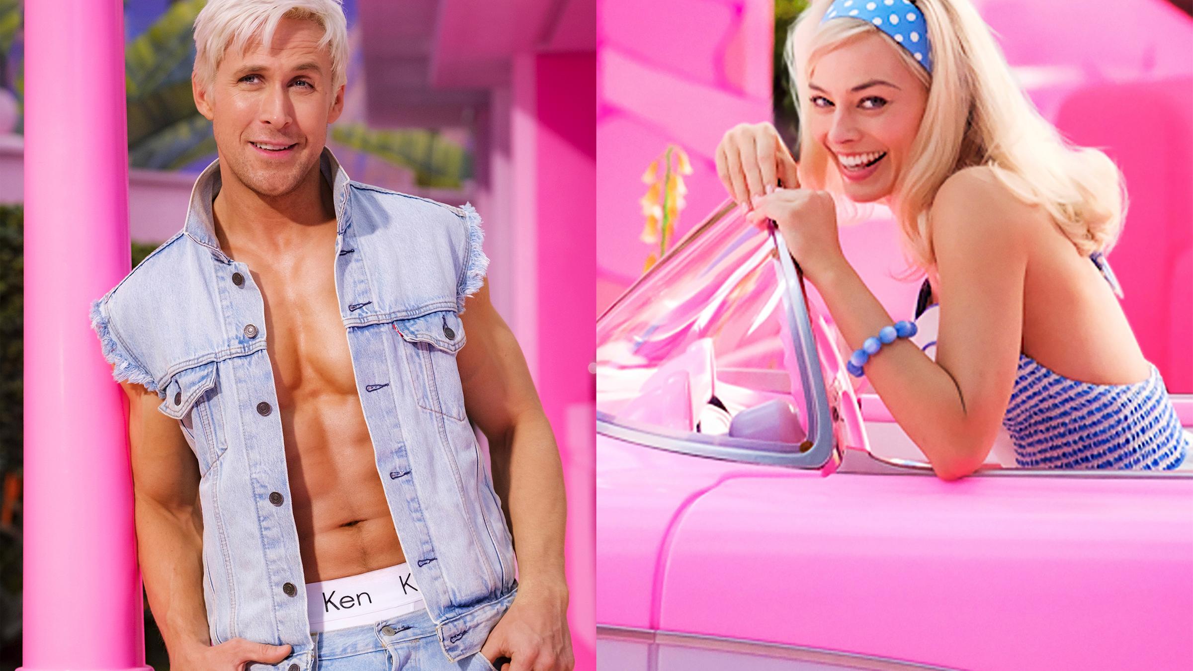 "Barbie", Ryan Gosling als Ken und Margot Robbie als Barbie