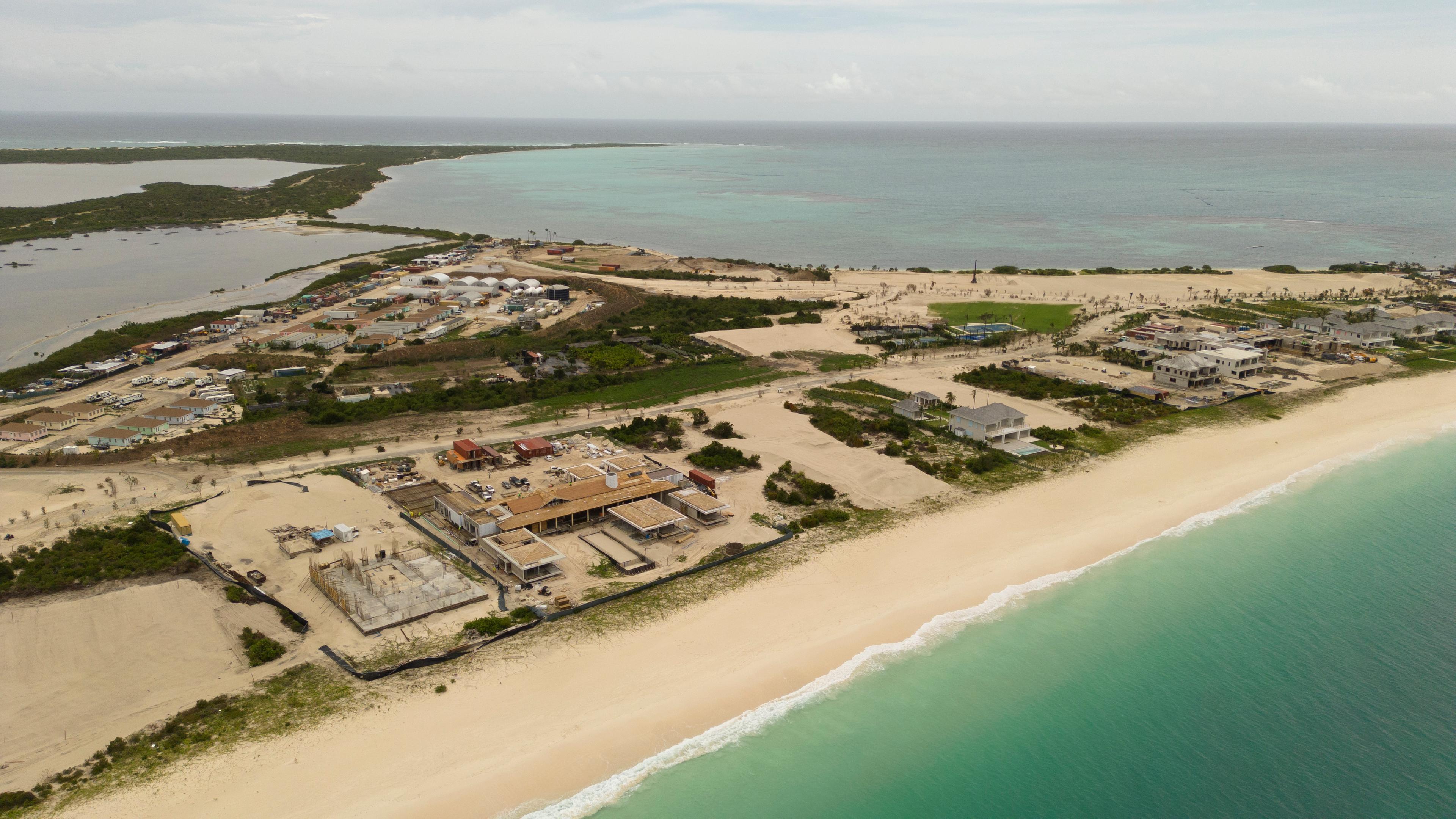 Blick auf den Barbuda Ocean Club am Coco Point neben dem Strand Princess Diana in Barbuda