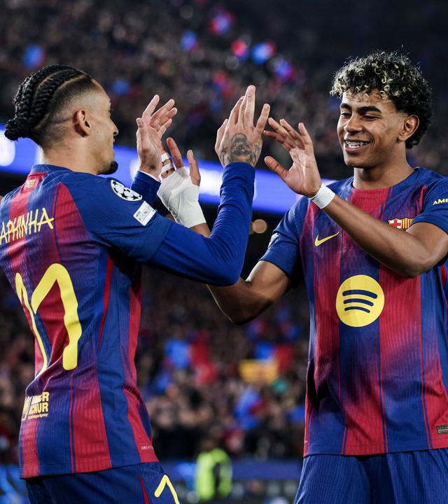 Lamine Yamal und Raphinha am 18.03.26