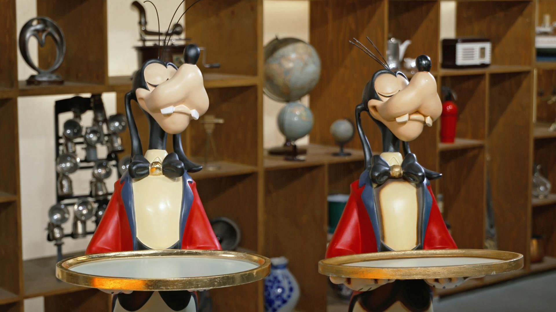 Zwei Goofy-Figuren aus den 1980er-Jahren