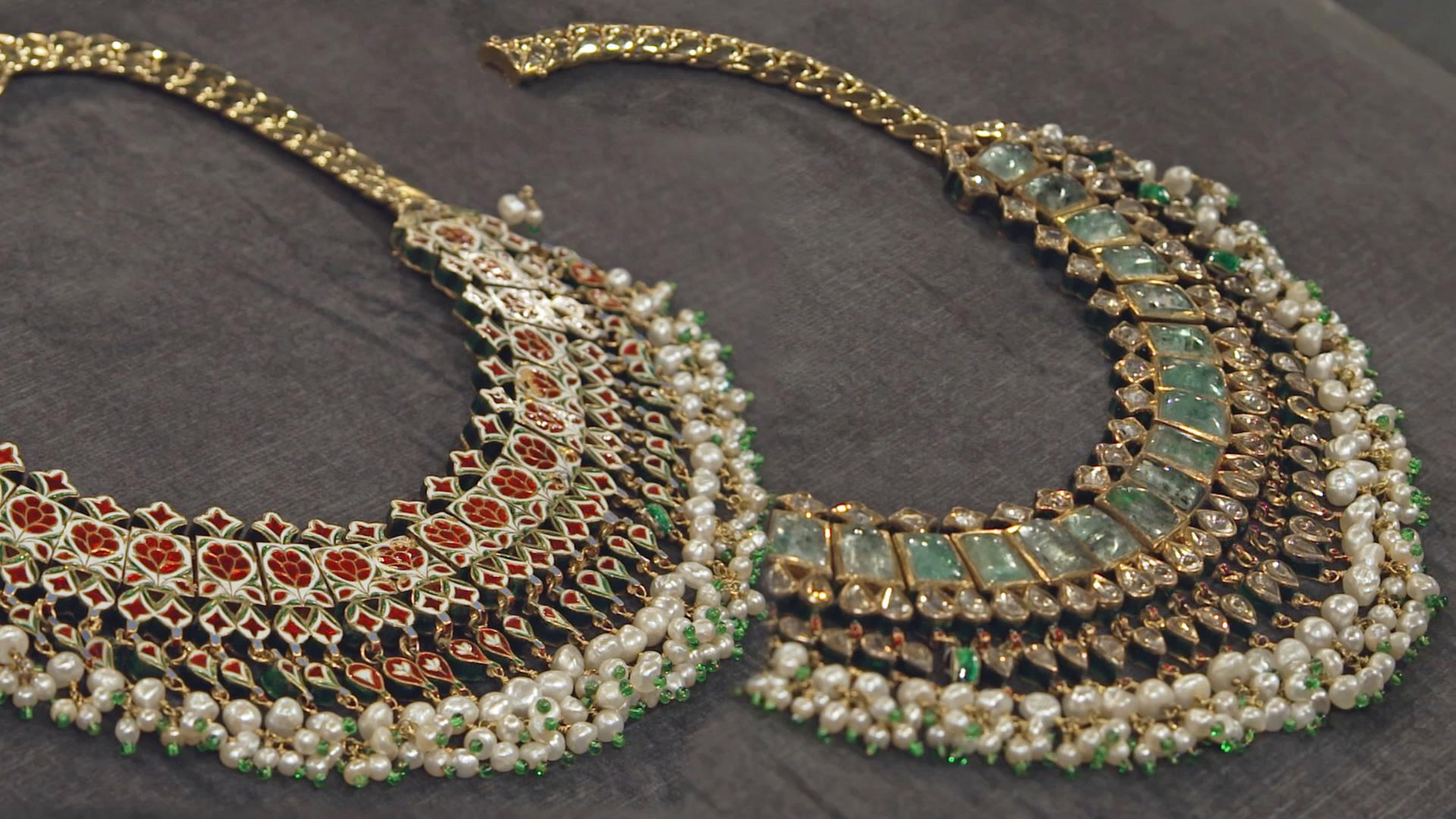 Opulenter Kundan-Schmuck aus Indien.