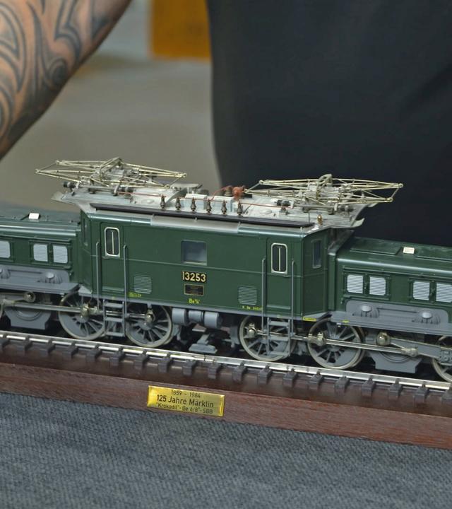 Eine Krokodil-Lokomotive von Märklin.