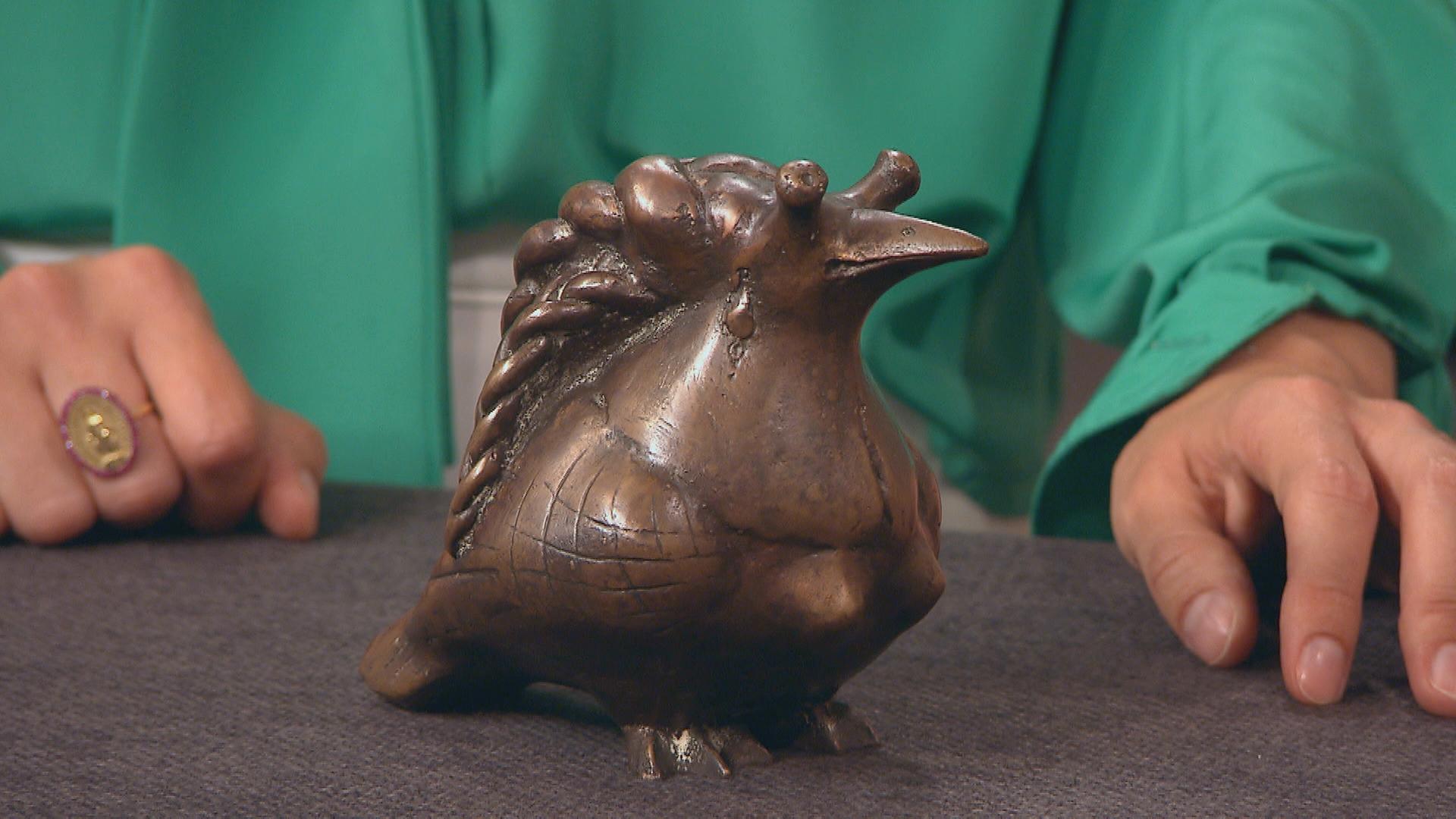 Fabelwesen-Bronzefigur "Elwetritsch"