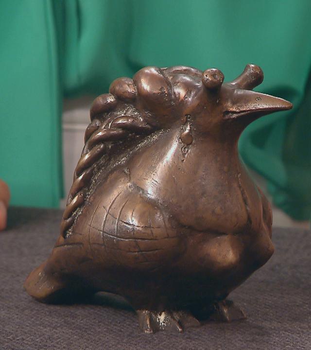 Fabelwesen-Bronzefigur "Elwetritsch"