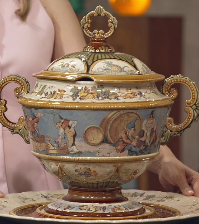 Prunkvolle Bowle-Schüssel aus den Jahren 1910-1914.