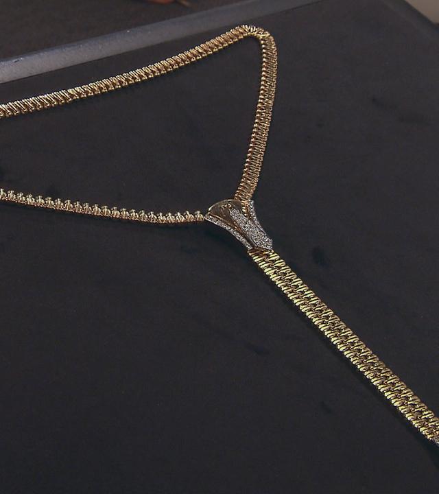 Reißverschluss-Collier