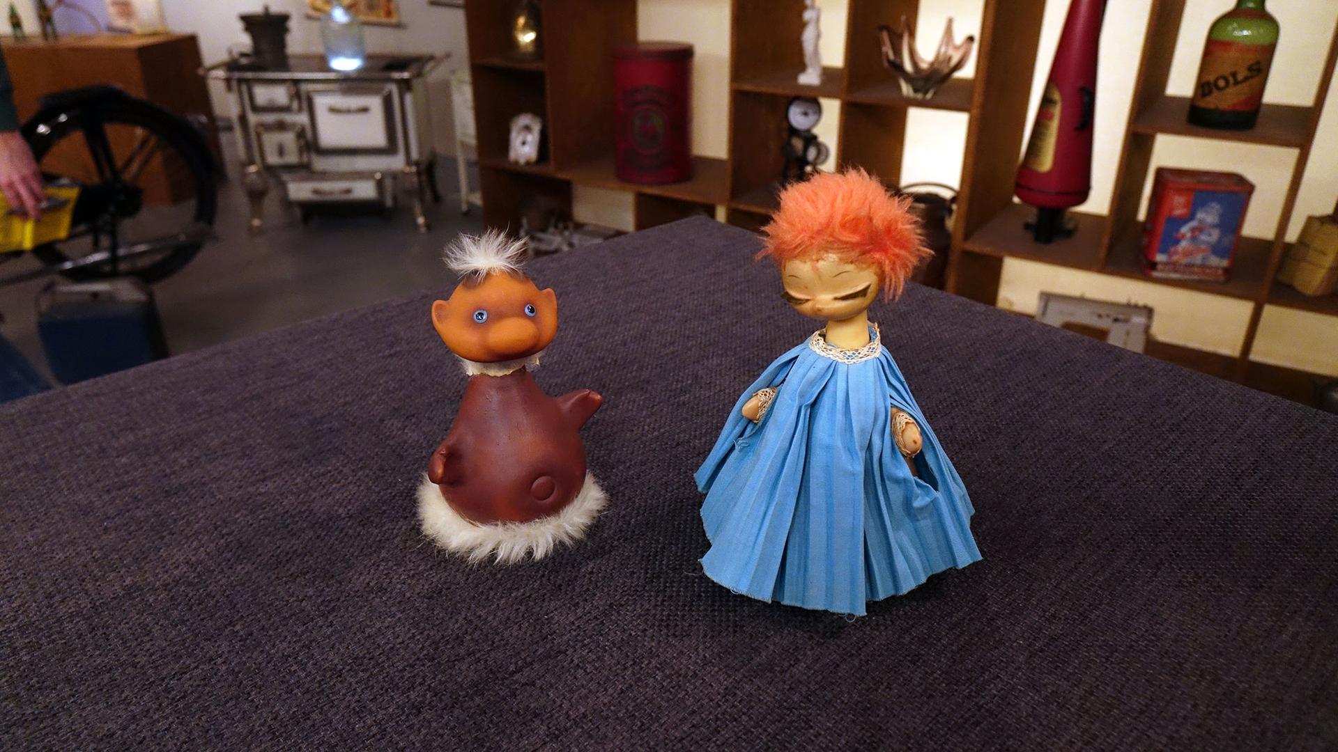 "Teleminchen und Telemekel"-Figuren