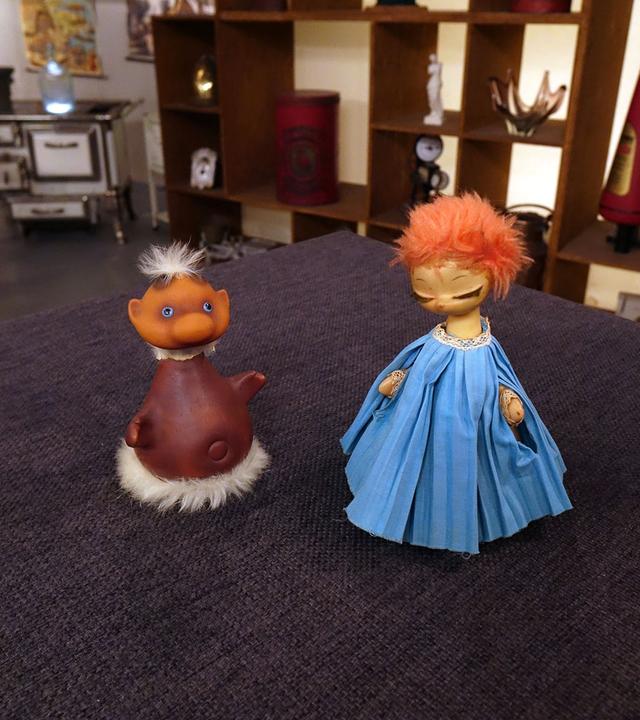 "Teleminchen und Telemekel"-Figuren